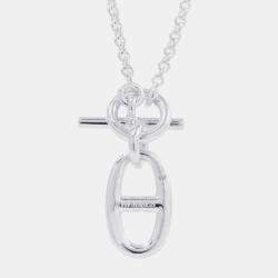 مملوكة مسبقًا Hermes Chaine D'Ancre Amulette Necklace Sv925