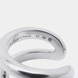 Pre Owned خاتم هيرميس أوزموز مقاس بي ام/53/#13 فضة 925