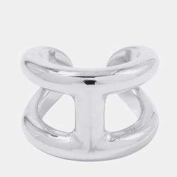 Pre Owned خاتم هيرمس أوزموز مقاس متوسط/54/#14 فضة 925