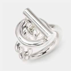 مملوكة مسبقًا خاتم هيرميس كرويزيت فضي فضة عيار ٥٥