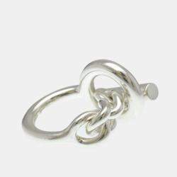 Pre Owned خاتم هيرمس كرويزيت فضي 925 للموضة بدون حجر خاتم بند فضي