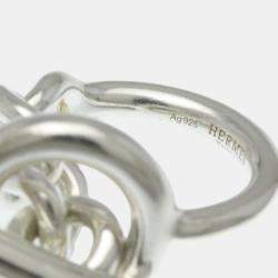 Pre Owned خاتم هيرمس كرويزيت فضي 925 للموضة بدون حجر خاتم بند فضي
