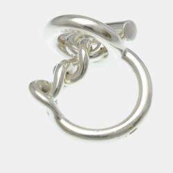 Pre Owned خاتم هيرمس كرويزيت فضي 925 للموضة بدون حجر خاتم بند فضي