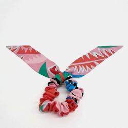 Pre Owned Hermes silk hair scrunchie