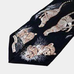 مملوكة مسبقًا Hermes Maxi Twilly Black Scarf