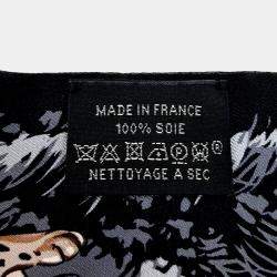 مملوكة مسبقًا Hermes Maxi Twilly Black Scarf