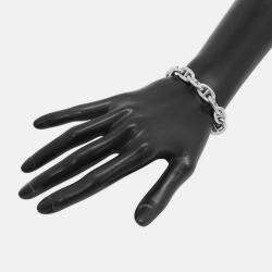 Pre Owned سوار هيرمس شين دانكر 17 إطار حجم مليمتر الفضة عيار 925