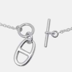 Pre Owned قلادة هيرمس شاين دانكر أميوليت فضة 925