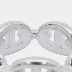 مملوكة مسبقًا Hermes Chaine D'Ancre Anchene Ring Size Pm/51/#11 Sv925