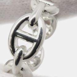 مملوكة مسبقًا Hermes Chaine D'Ancre Anchene Ring Size Pm/51/#11 Sv925