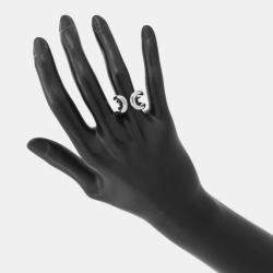 Pre Owned خاتم هيرمس ليما قياس حجم صغير/51/#11 فضة 925