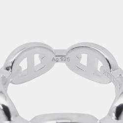 مملوكة مسبقًا خاتم هيرمس شين دونكر أنشين حجم صغير/55/#15 فضة 925