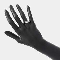 مملوكة مسبقًا خاتم هيرمس شين دونكر أنشين حجم صغير/55/#15 فضة 925