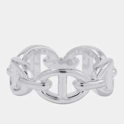 Pre Owned خاتم هيرمس شين دانكر عنشين مقاس صغير/51 فضة 925