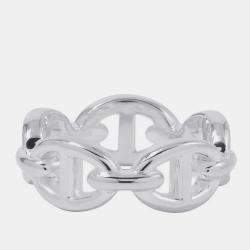 Pre Owned خاتم هيرمس شين دانكر عنشين مقاس صغير/51 فضة 925