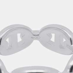 مملوكة مسبقًا Hermes Chaine D'Ancre Anchene Ring Size Pm/53/#13 Sv925