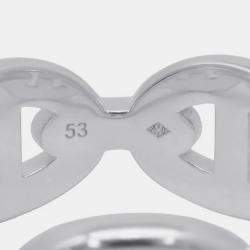 Pre Owned Hermes Chaine D'Ancre Anchene Ring Size Pm/53/#13 Sv925