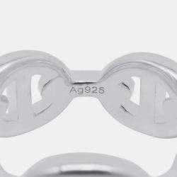 مملوكة مسبقًا Hermes Chaine D'Ancre Anchene Ring Size Pm/51/#11 Sv925