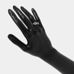 مملوكة مسبقًا Hermes Chaine D'Ancre Anchene Ring Size Pm/51/#11 Sv925