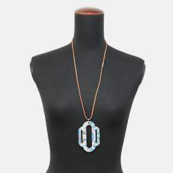 Pre Owned Hermes Attrage Pendant Multicolor Metal Leather