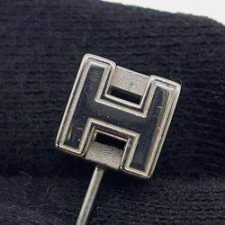 Pre Owned أقراط هيرمس كاج دو آش H مكعب فاتح أزرق معدن