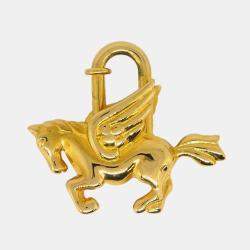 Pre Owned Hermes 1993 Le Cheval Pegasus Cadena Gold Small