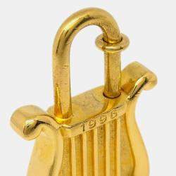 ممل�وكة مسبقًا Hermes Harp 1996 Cadena Padlock Gold Small