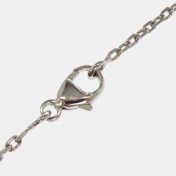 Pre Owned Hermes O'Kelly Pendant Necklace Chain Silver Sv925