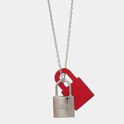 مملوكة مسبقًا Hermes O'Kelly Pendant Necklace Chain Silver Sv925