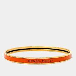 مملوكة مسبقًا Hermes Metal Bangle Bracelet
