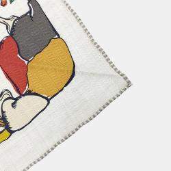 Pre Owned وشاح هيرمس مثلث عملاق متعدد الألوان