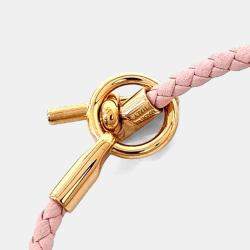 Pre Owned سوار هيرمس جلد وردي جلينان