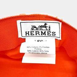 Pre Owned Hermes Pink Cotton Hat