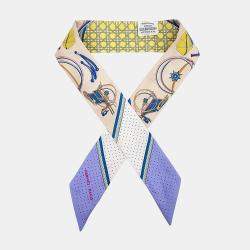 مملوكة مسبقًا Hermes Multicolor Silk Twilly