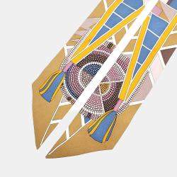 مملوكة مسبقًا وشاح هيرمس حرير متعدد الألوان تويلي