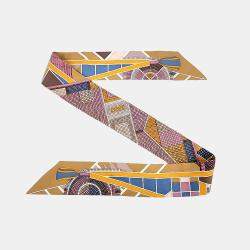 مملوكة مسبقًا وشاح هيرمس حرير متعدد الألوان تويلي