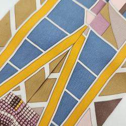 مملوكة مسبقًا وشاح هيرمس حرير متعدد الألوان تويلي