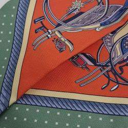 Pre Owned Hermes Multicolor Silk Twilly