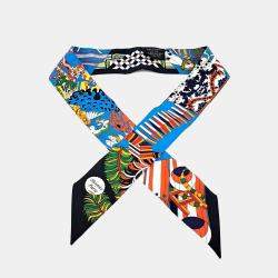 مملوكة مسبقًا وشاح هيرمس تويلي حرير متعدد الألوان