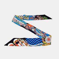 مملوكة مسبقًا وشاح هيرمس تويلي حرير متعدد الألوان