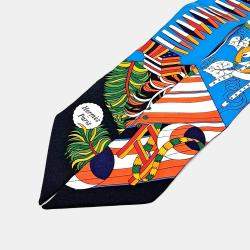 مملوكة مسبقًا وشاح هيرمس تويلي حرير متعدد الألوان