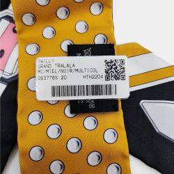 Pre Owned وشاح هيرمس حرير ملون متعدد تويللي