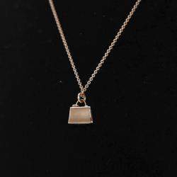 Pre Owned قلادة هيرمس أميليت كيلي ذهب وردي 18 قيراط