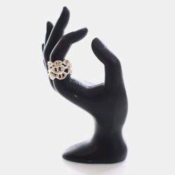 Pre Owned Hermes Large Model Chaine D'Ancre Enchainee Ring Sz 56