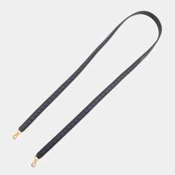 Pre Owned Hermes Bandouliere Tracery Strap Black/Blue Encre Epsom