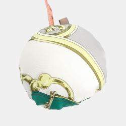 Pre Owned Hermes Petit Hache Silk Bag Charm