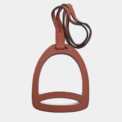 Pre Owned دلاية حقيبة هيرمس بني جلد