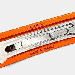 مملوكة مسبقًا دبوس شعر برتقالي بلمسة فضية من هيرميس