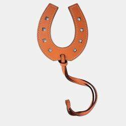 مملوكة مسبقًا Hermes Orange Leather Horseshoe Bag