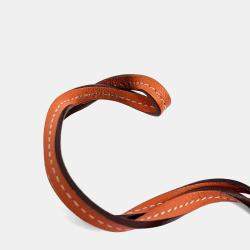 مملوكة مسبقًا Hermes Orange Leather Horseshoe Bag